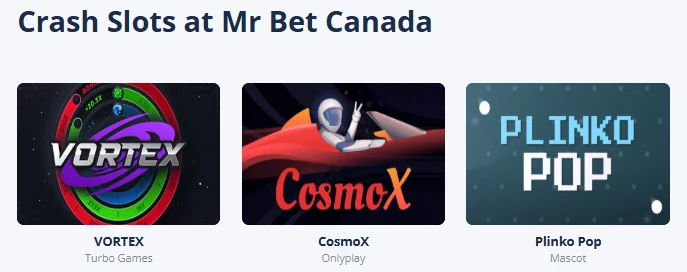 Mr Bet Casino crash games